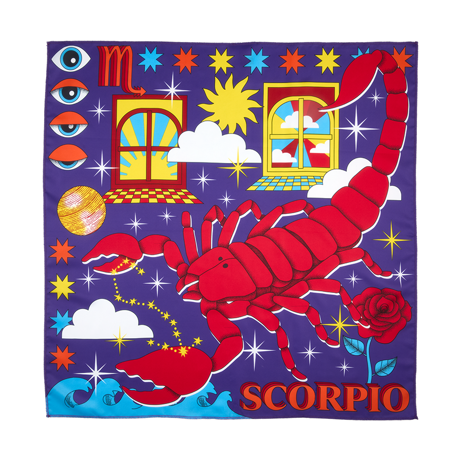 Scorpio Knot Wrap - 70cm x 70cm
