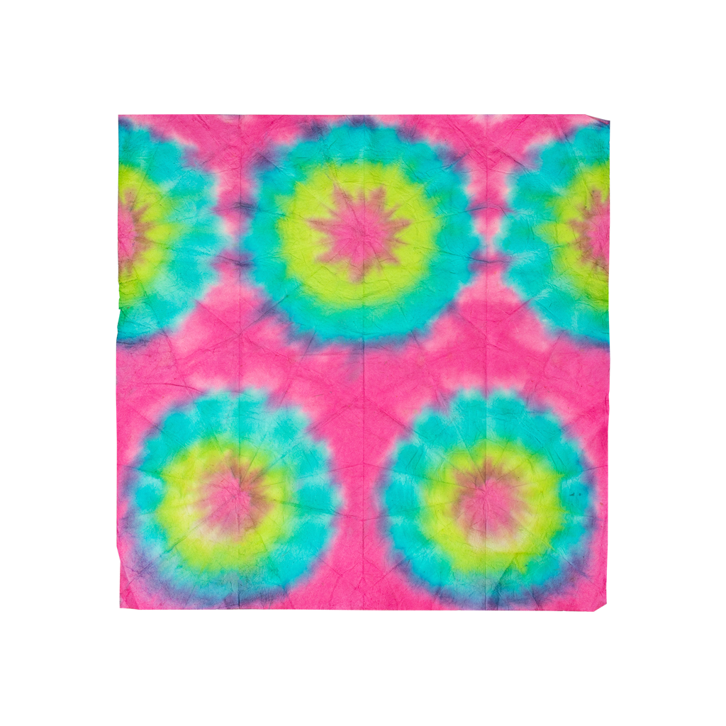 Pink Tie-Dye Lokta Wrap - None